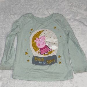 Jumping Beans  Peppa Pig Mint Green Long Sleeve Tee
